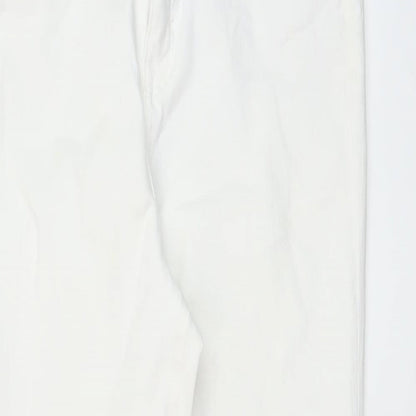 Womens UK Size 14 Marks and Spencer Regular Fit Skinny White Jeans