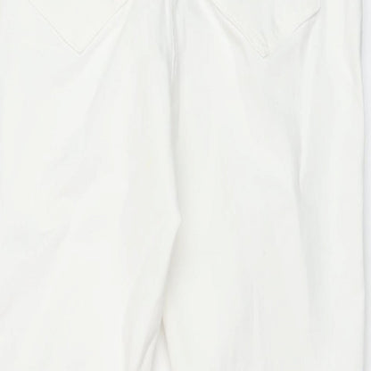 Womens UK Size 14 Marks and Spencer Regular Fit Skinny White Jeans