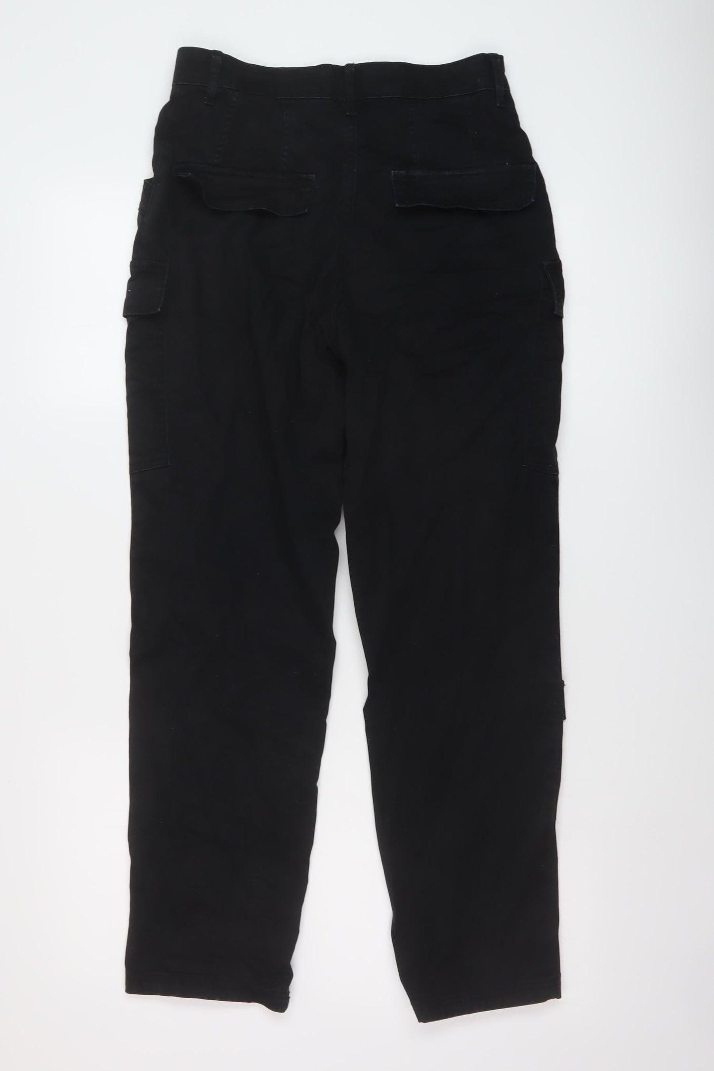 Womens UK Size 8 H&M Regular Fit  Black Trousers