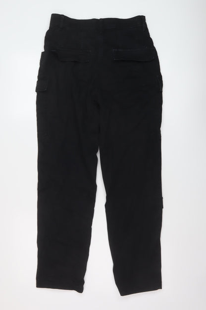Womens UK Size 8 H&M Regular Fit  Black Trousers
