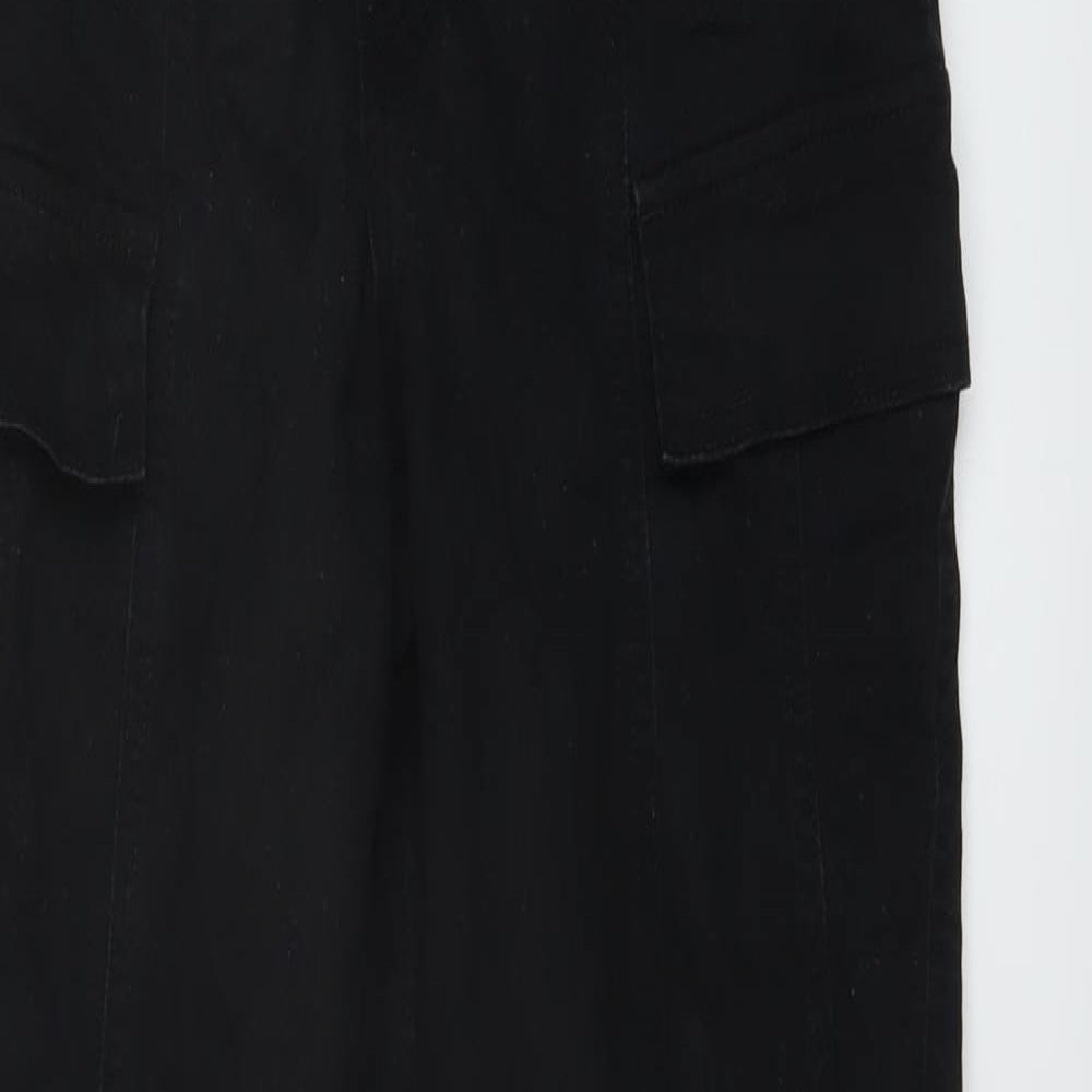 Womens UK Size 8 H&M Regular Fit  Black Trousers
