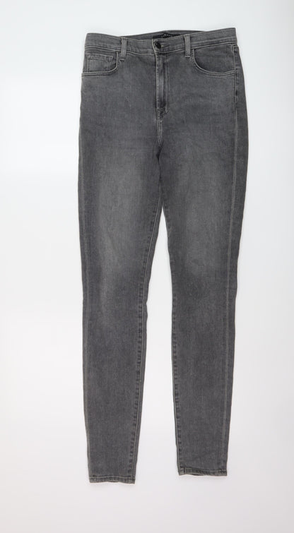 Womens UK Size 28 in J Brand Regular Fit Skinny Grey Jeans