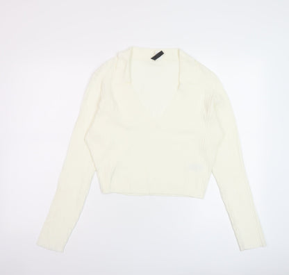 Womens UK Size L H&M Ivory Pullover Jumper
