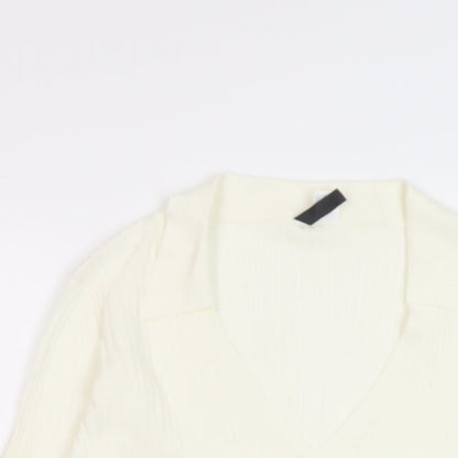 Womens UK Size L H&M Ivory Pullover Jumper