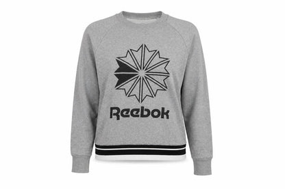 Womens UK Size M Reebok Grey Pullover Sweatshirt