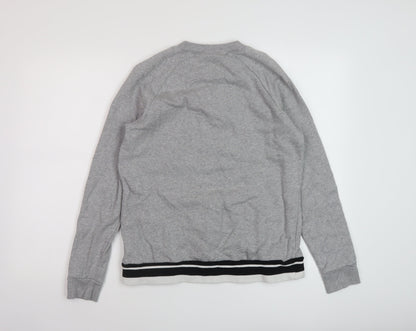 Reebok Womens Grey Cotton Pullover Sweatshirt Size M Pullover