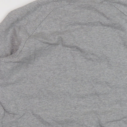 Reebok Womens Grey Cotton Pullover Sweatshirt Size M Pullover