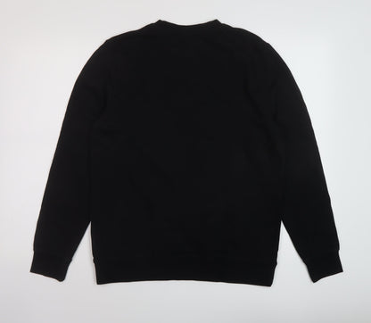 H&M Womens Black Cotton Pullover Sweatshirt Size M Pullover