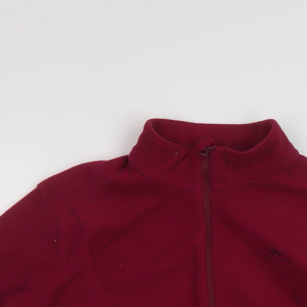 Quechua Womens Purple Polyester Pullover Sweatshirt Size L Zip