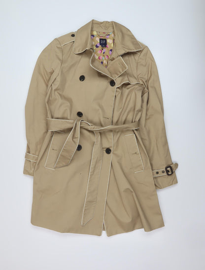 Womens UK Size M Gap Beige Overcoat