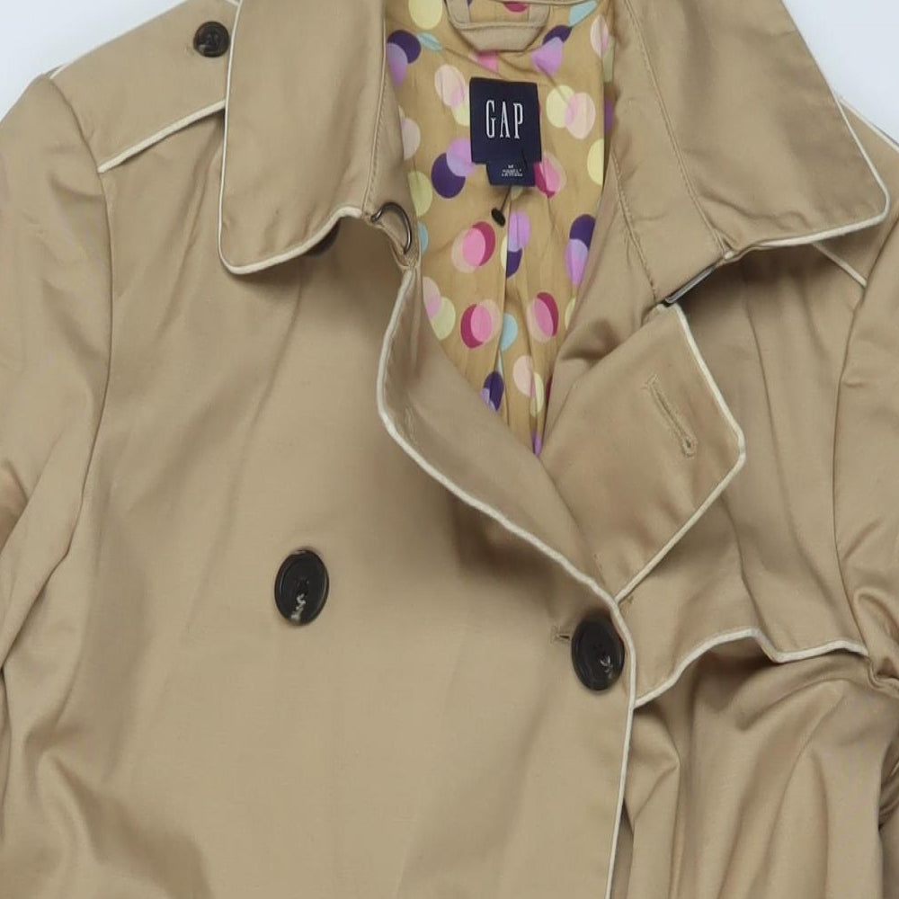 Womens UK Size M Gap Beige Overcoat