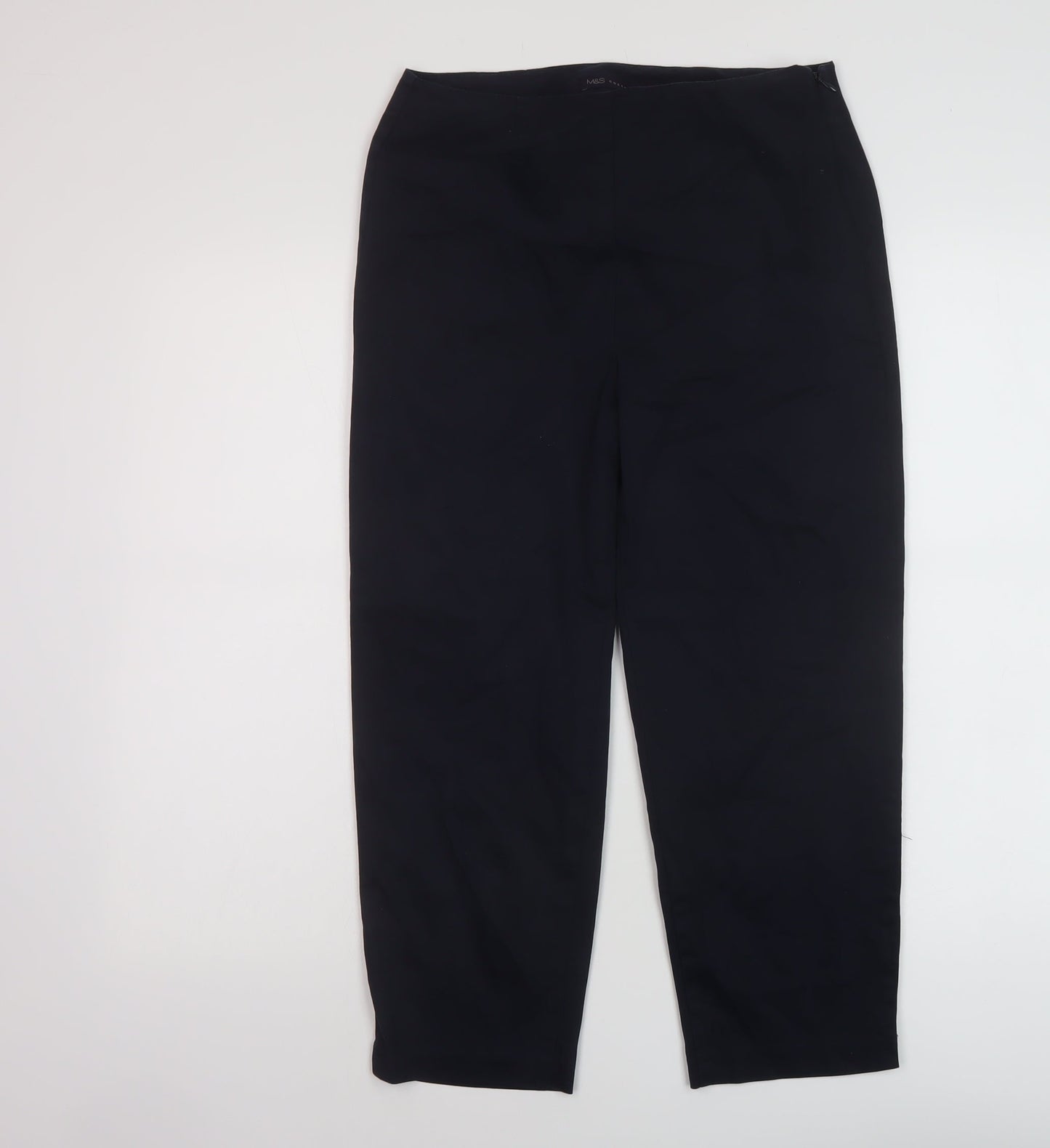 Womens UK Size 8 Marks and Spencer Regular Fit  Blue Trousers