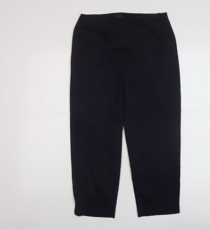 Womens UK Size 8 Marks and Spencer Regular Fit  Blue Trousers