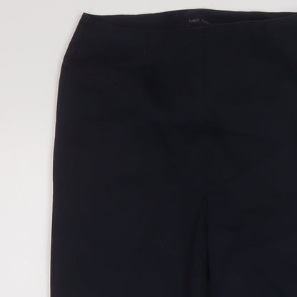 Womens UK Size 8 Marks and Spencer Regular Fit  Blue Trousers