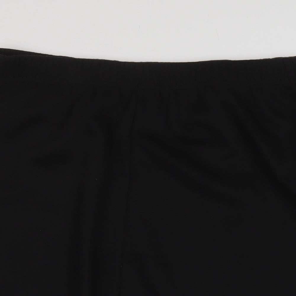 Damart Womens Black Polyester A-Line Skirt Size 24