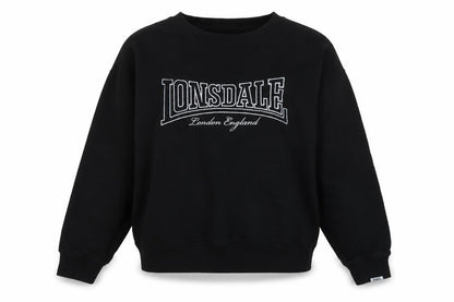 Womens UK Size 14 Lonsdale Black Pullover Sweatshirt