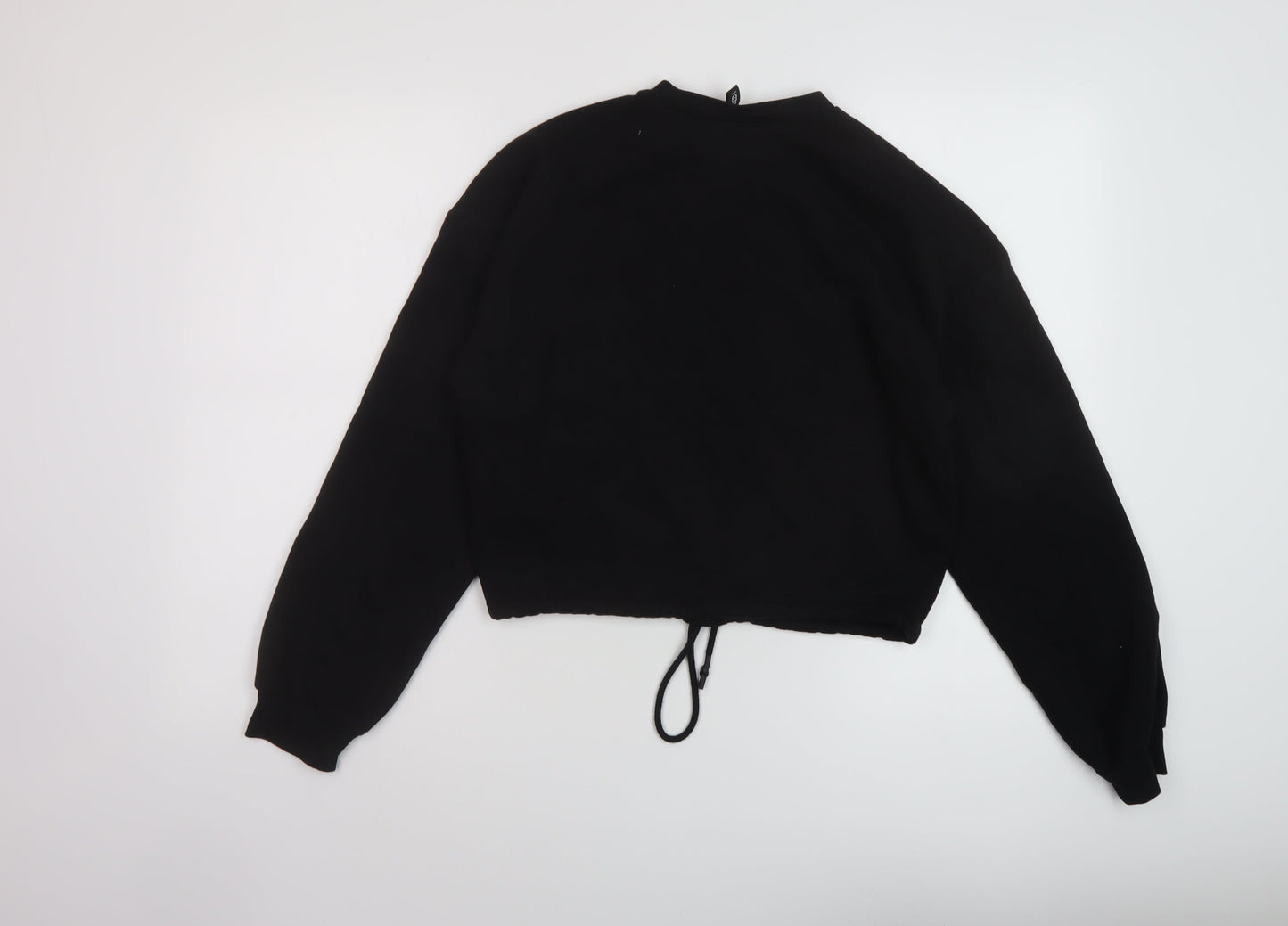 H&M Womens Black Cotton Pullover Sweatshirt Size XS Pullover