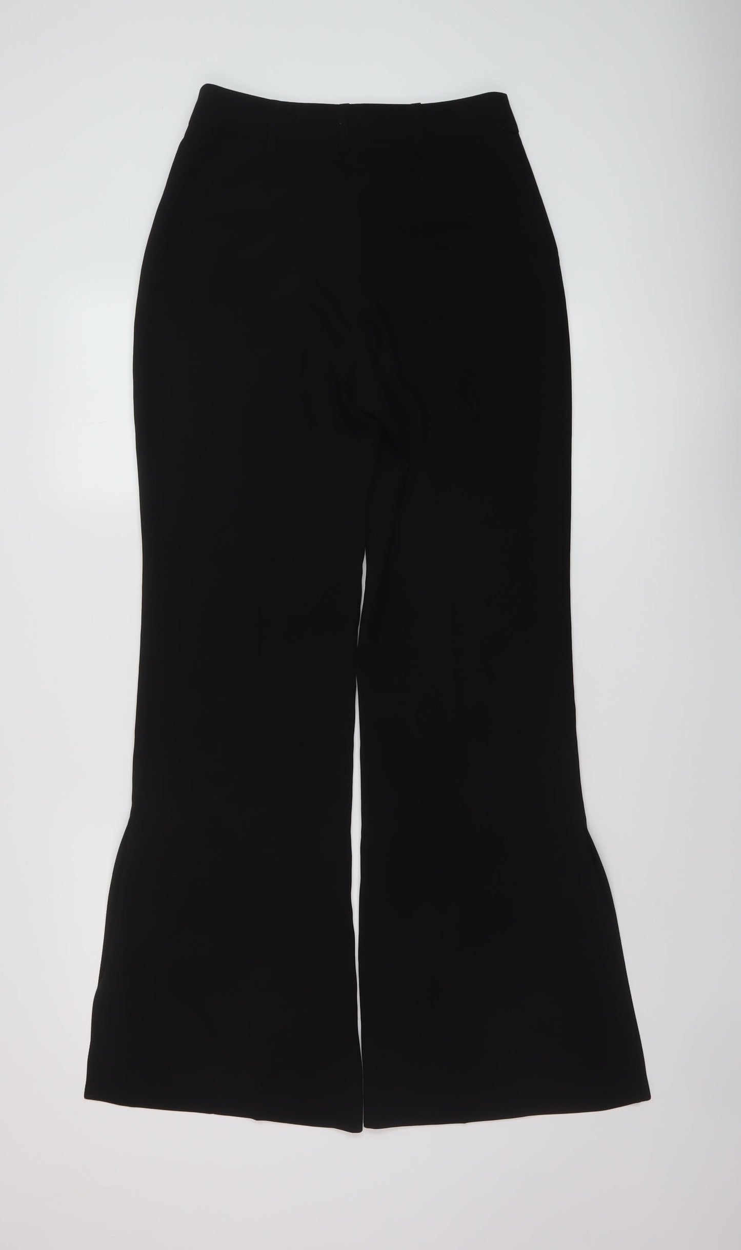 River Island Womens Black Polyester Trousers Size 8 L32 in Regular Button