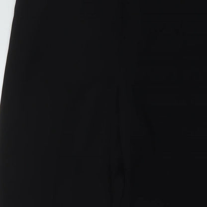 River Island Womens Black Polyester Trousers Size 8 L32 in Regular Button