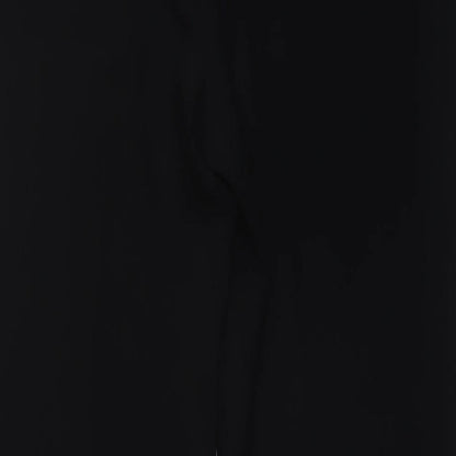 River Island Womens Black Polyester Trousers Size 8 L32 in Regular Button