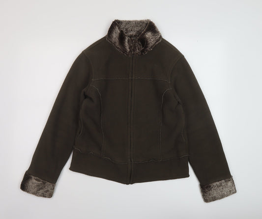Womens UK Size 10 Marks and Spencer Brown Jacket