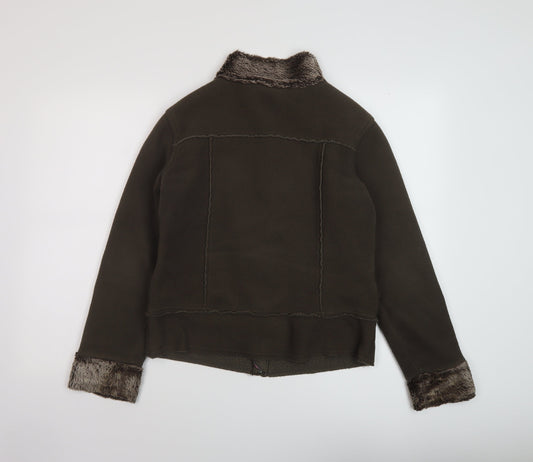 Womens UK Size 10 Marks and Spencer Brown Jacket