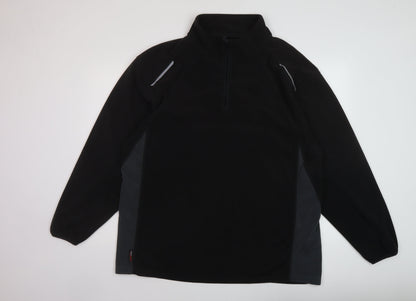 TruffleShuffle Mens Black Polyester Pullover Sweatshirt Size 2XL