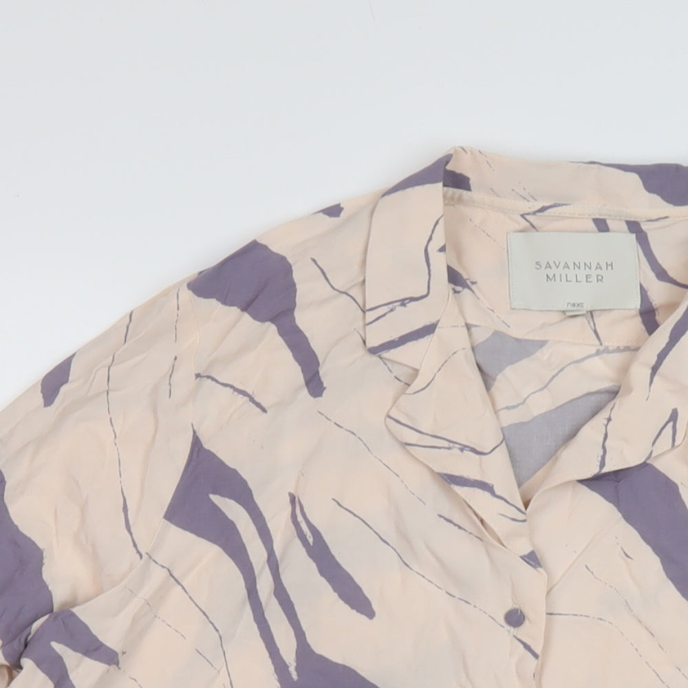 Womens UK Size 16 NEXT Pink Basic Blouse
