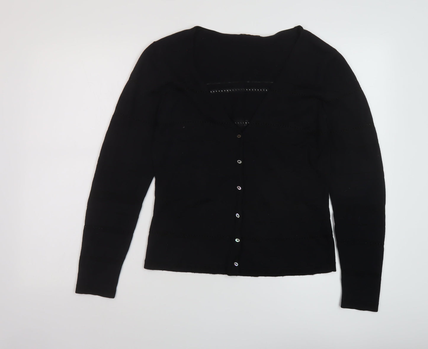 Womens UK Size S Preview Black Cardigan Jumper