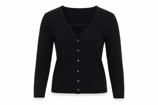 Womens UK Size S Preview Black Cardigan Jumper