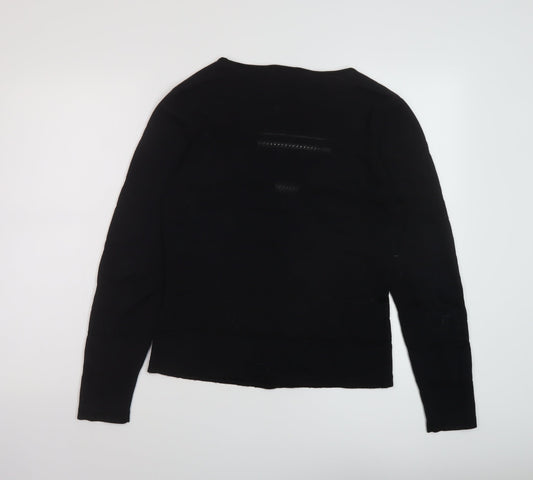 Womens UK Size S Preview Black Cardigan Jumper