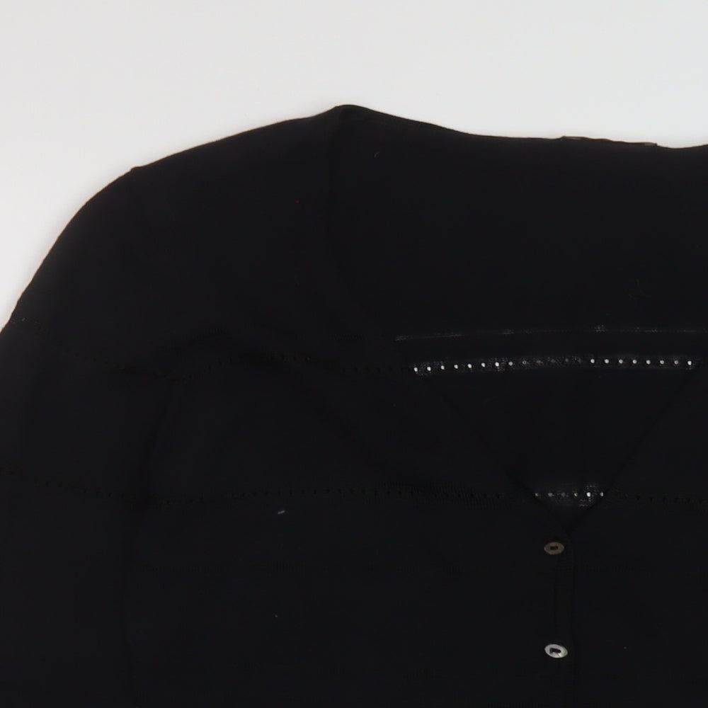 Womens UK Size S Preview Black Cardigan Jumper