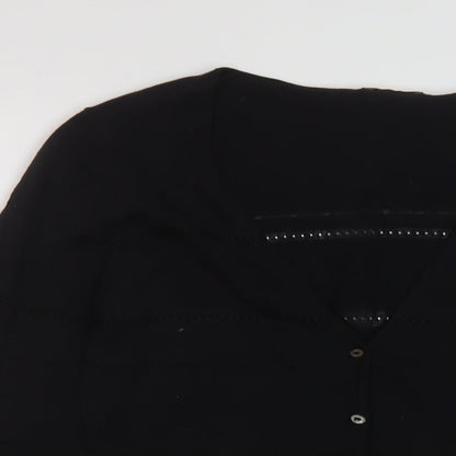 Womens UK Size S Preview Black Cardigan Jumper