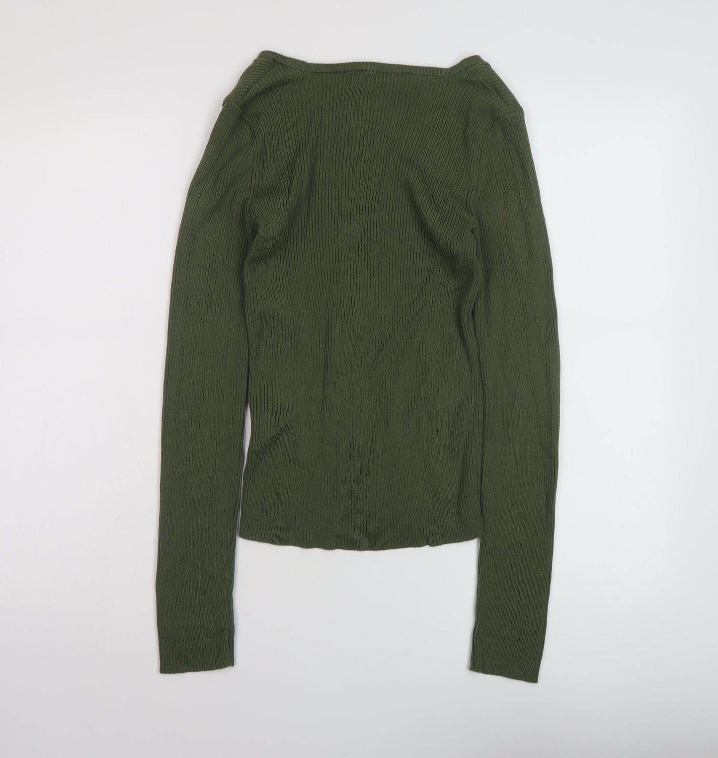 Womens UK Size XS NA-KD Green Pullover Jumper
