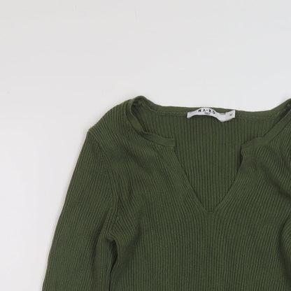 Womens UK Size XS NA-KD Green Pullover Jumper