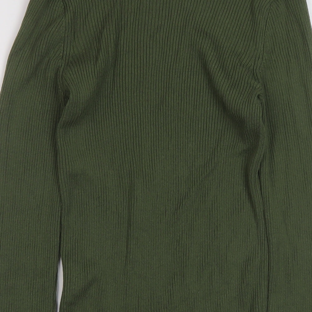 Womens UK Size XS NA-KD Green Pullover Jumper