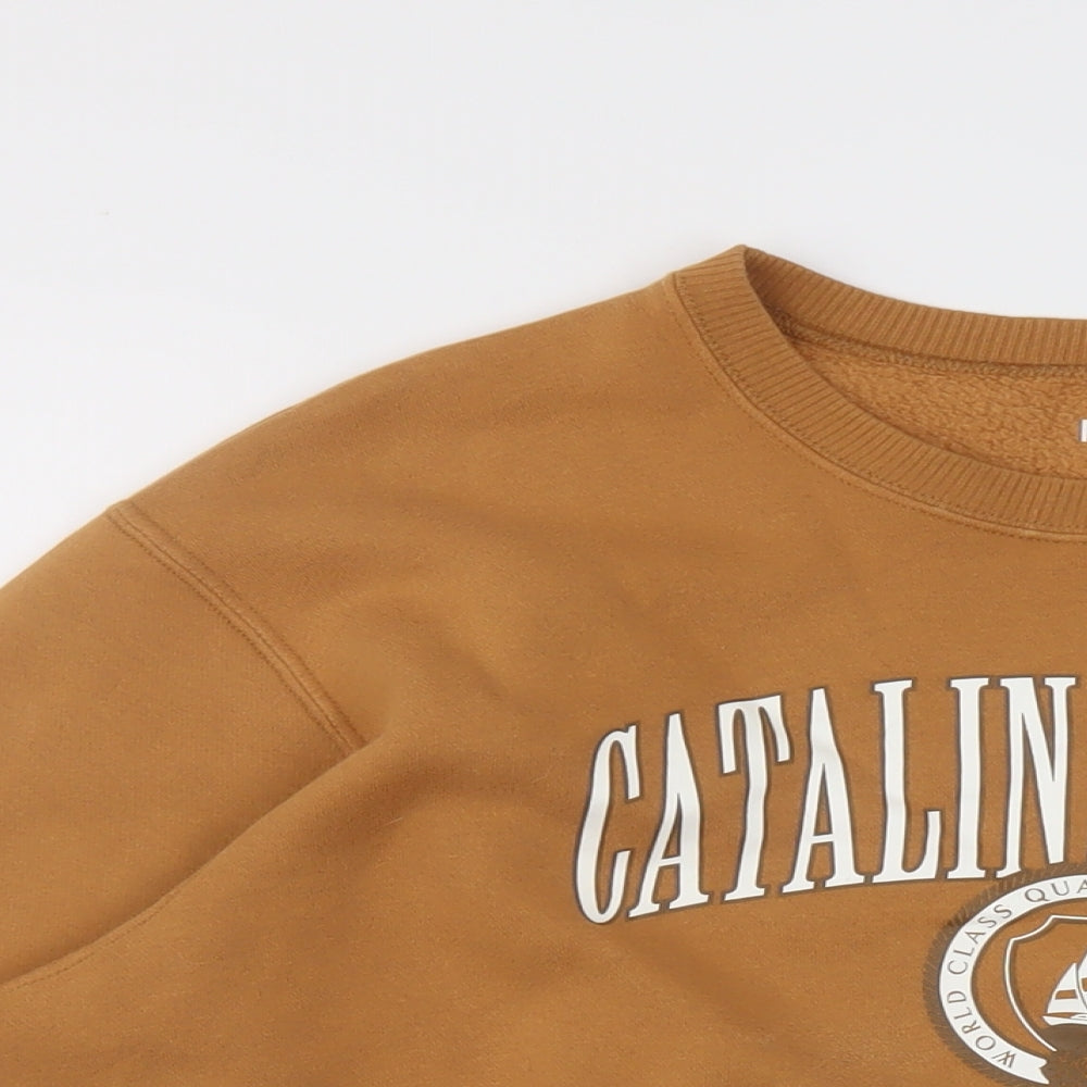 Hollister Womens Beige Cotton Pullover Sweatshirt Size M Pullover