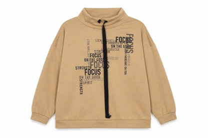 Rick Cardona Womens Beige Modal Pullover Sweatshirt Size 22 Pullover