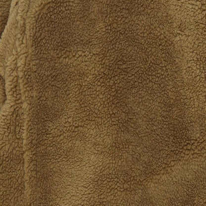 Boohoo Womens Brown Overcoat Coat Size 6 Button