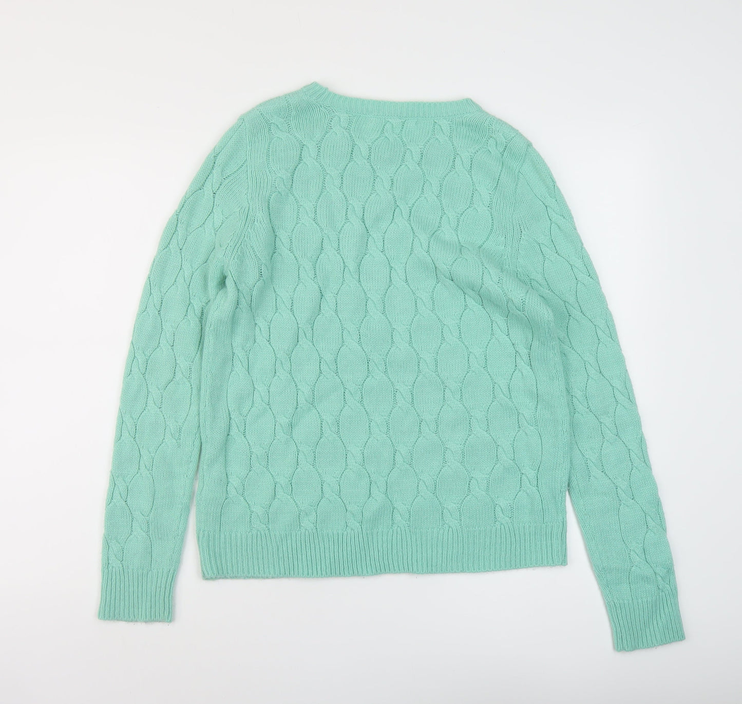 Womens UK Size L FOREVER 21 Green Pullover Jumper