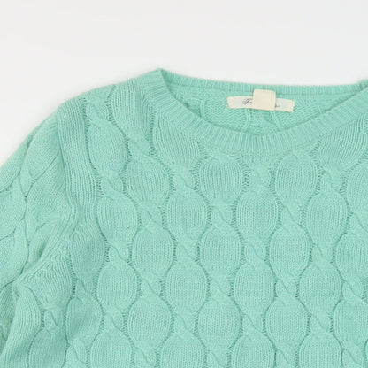 Womens UK Size L FOREVER 21 Green Pullover Jumper