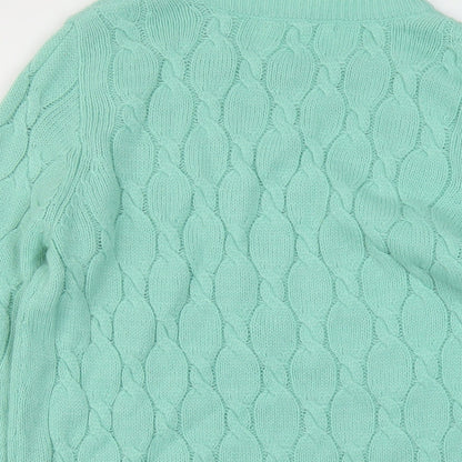 Womens UK Size L FOREVER 21 Green Pullover Jumper
