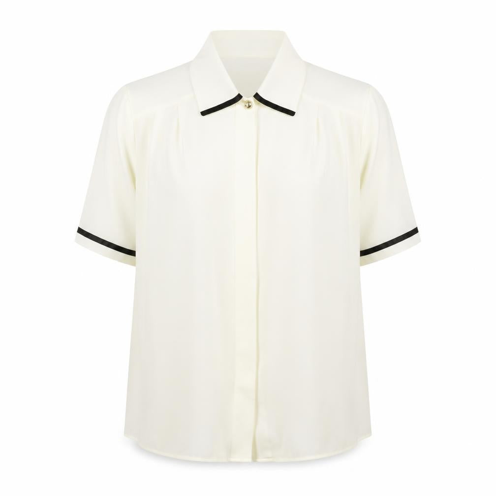 Womens UK Size 10 St Michael Ivory Basic Blouse