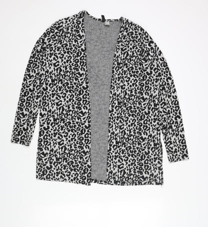 Womens UK Size S Divided by H&M Grey Cardigan Jumper