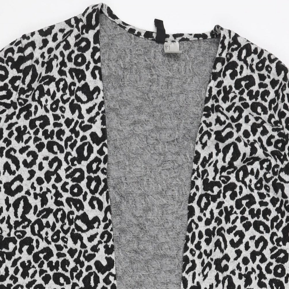 Womens UK Size S Divided by H&M Grey Cardigan Jumper