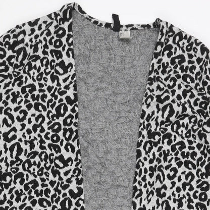 Womens UK Size S Divided by H&M Grey Cardigan Jumper