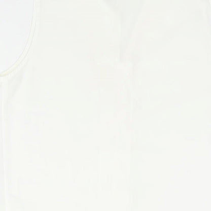 Principles Womens White Polyester Camisole Blouse Size 12 Collared
