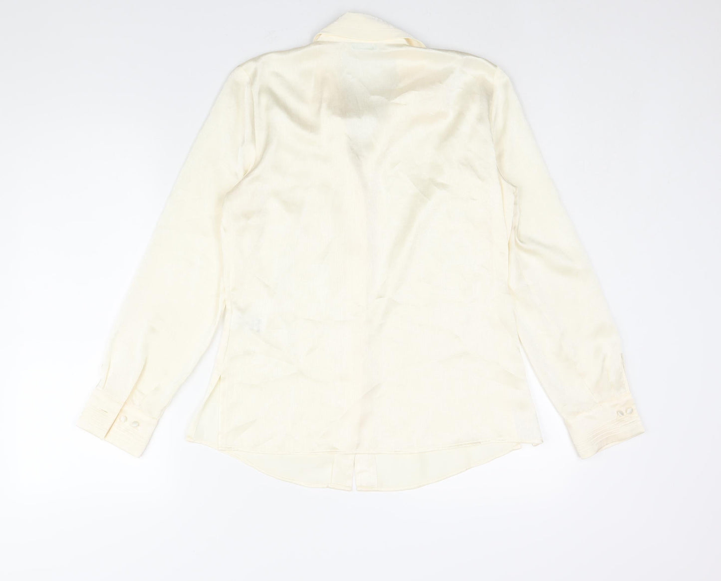 Womens UK Size 10 Marks and Spencer Ivory Basic Blouse