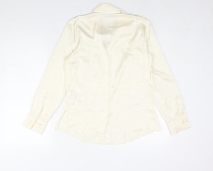 Womens UK Size 10 Marks and Spencer Ivory Basic Blouse
