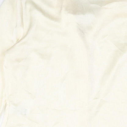 Womens UK Size 10 Marks and Spencer Ivory Basic Blouse
